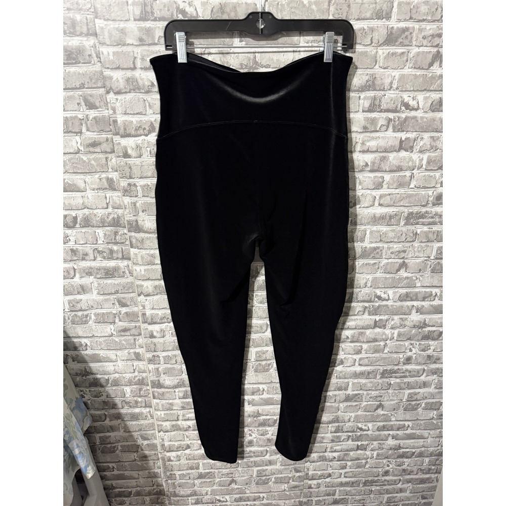 Spanx Velvet Leggings Black High Waisted Shaping Plus Size 2X 2TG New - Picture 2 of 3